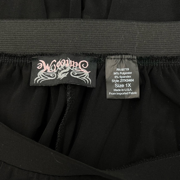 Black pull-on skirt 1X - Picture 6 of 6